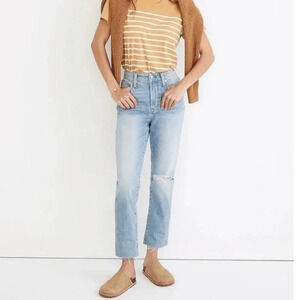 Madewell The Curvy‎ Perfect Vintage Jean Destroyed Edition 12 Tall